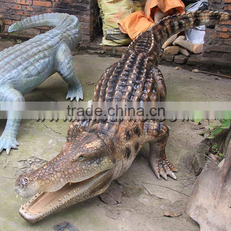 HLT Simulation Animatronic Animal Model Of Crocodile For Park Or Playground