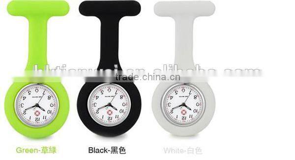 hot sale and fashion new silicone nurse watch with assorted colors fob price