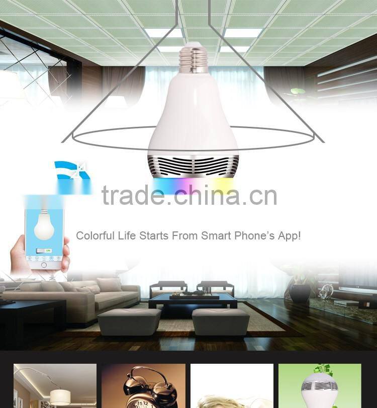 Smart Phone Control Wireless Bluetooth Music Speaker Led Lamp
