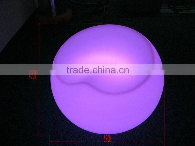 Rechargeale plastic led chair furniture for nightclub, bar