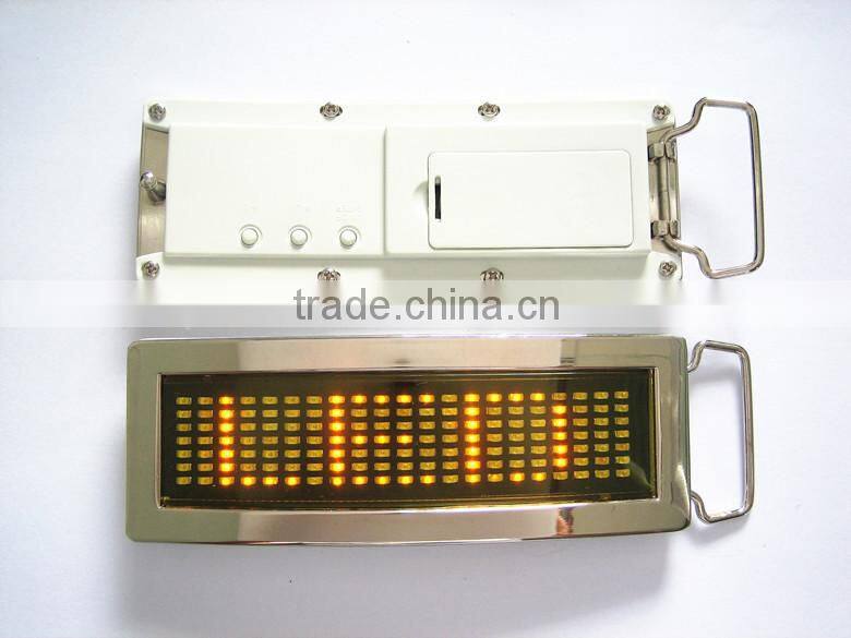 Belt Scrolling Led light Buckle