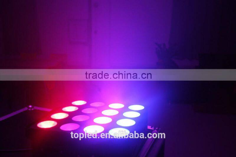 2015 Newest high power 16*Tri-9W 155W AC 100V~240V hot seling in Europe RGB led matrix