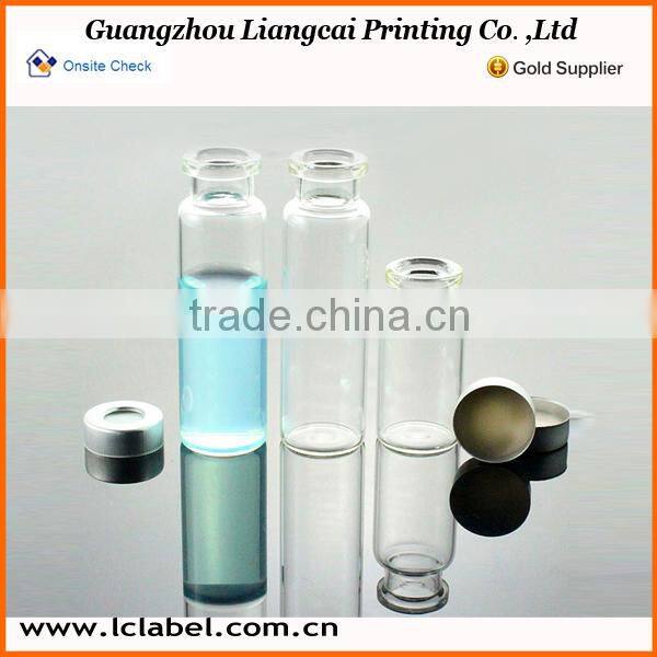Sterile mini medical glass vial chemical vial