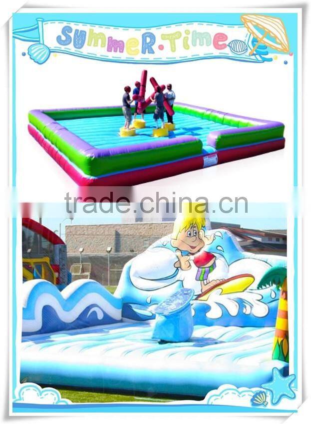 high quality inflatable gladiator jousting ring, 4 person inflatable gladiator game, inflatable gladiator for kids and adults