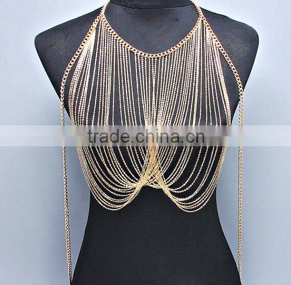 2015 new fashion wearable body chain jewelry