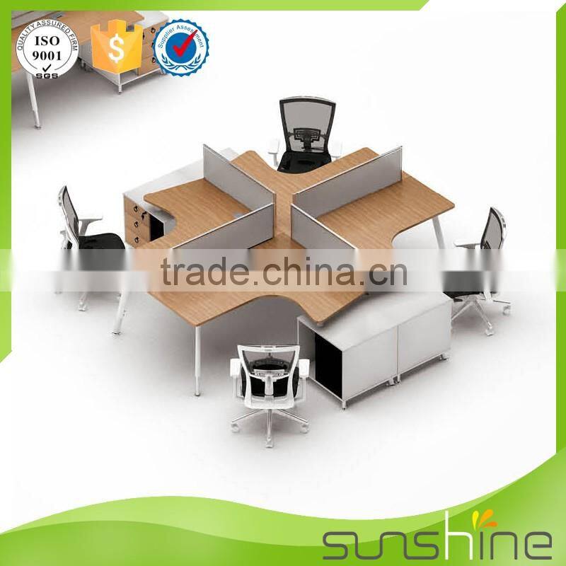 2016 Office desk for 1 person single staff workstation good cable management