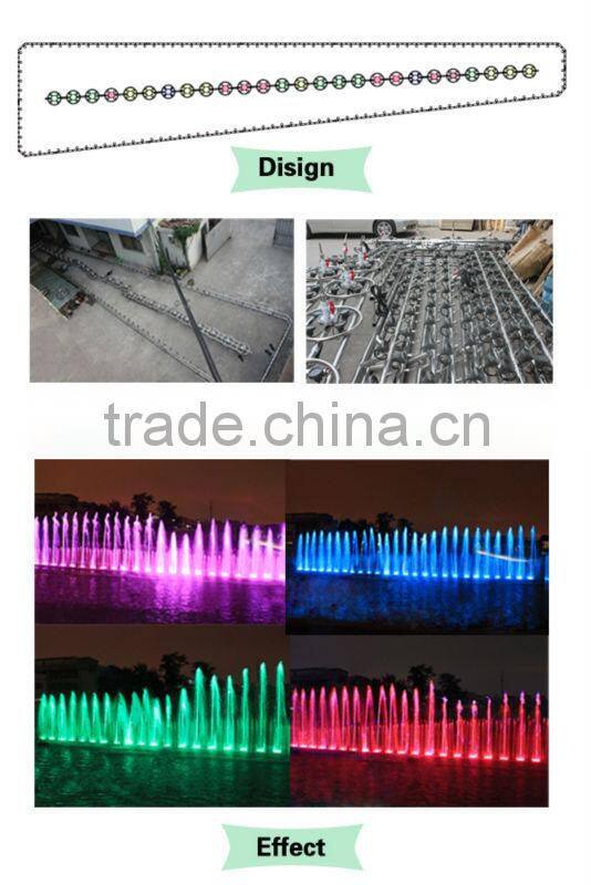 Stainless steel decoration water screen projector water screen and laser fountain