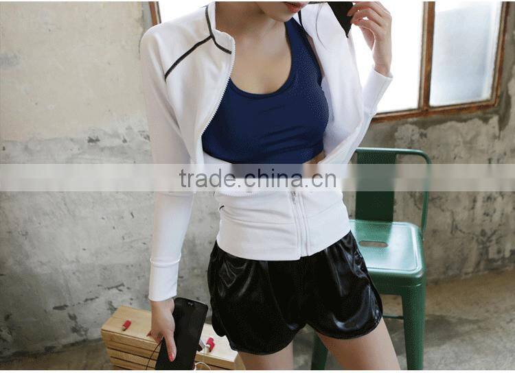 Sublimation Custom Full Zip Compression Hoodies, Sexy Sports Hoodies for Women