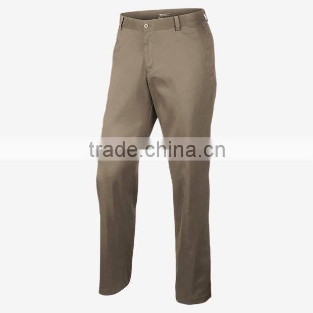 Men's standard fit stretch tech fast dry golf pants with flat front custom golf wear