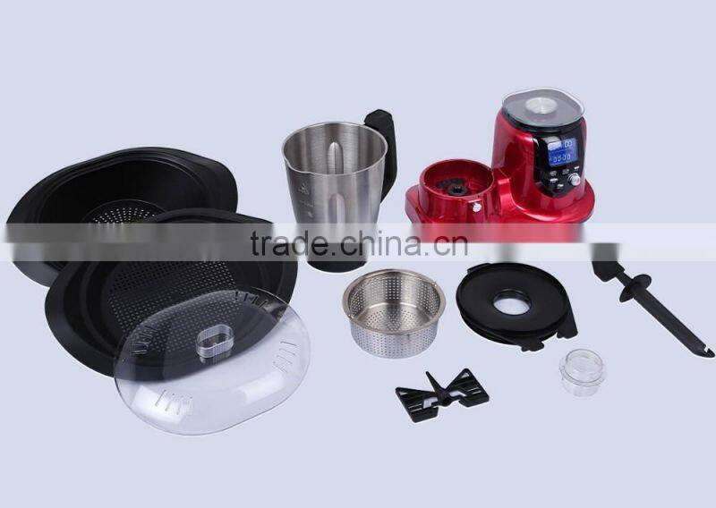 Electric Homeuse Thermo Mixer Cooker Soup Maker With 12 Speeds LCD Display