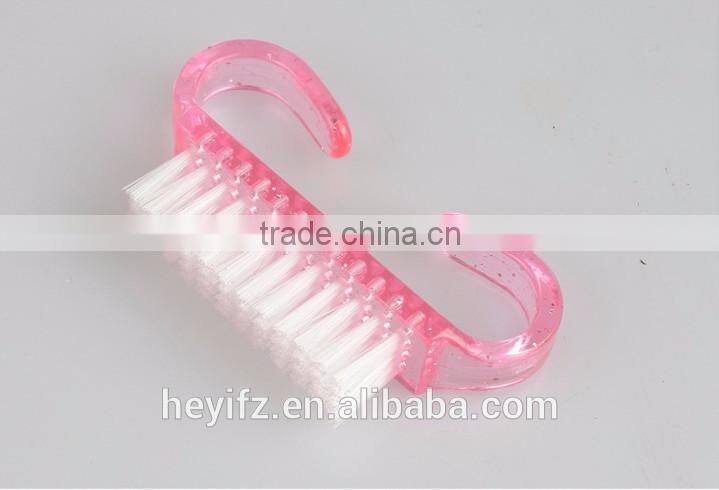 Hot Sell Multi-Color Ox Horn Shaped Nail Cleaning Brush