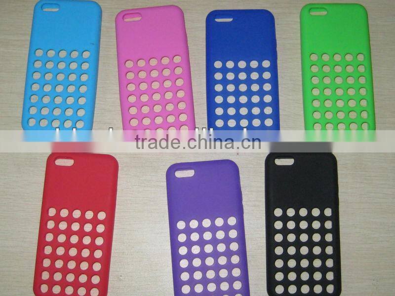 Dot Holes Color tpu Case For iphone 5c