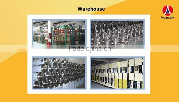 Standing patio heater mixed stainless steel & brown hammered W/table