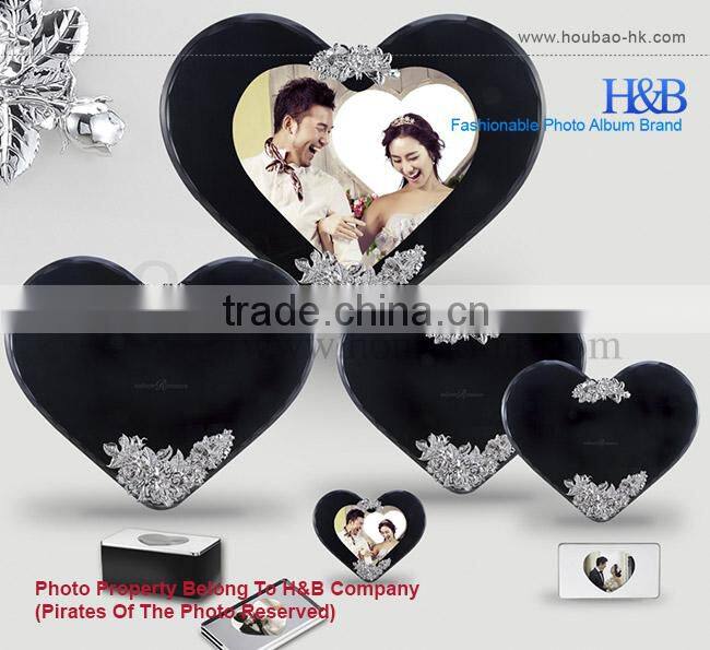 elegant heart shade spiral binding photo album digital photo album