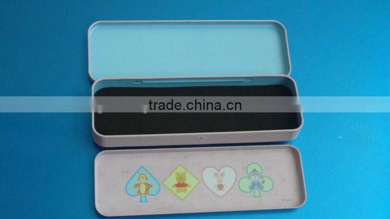 custom metal tin pencil box