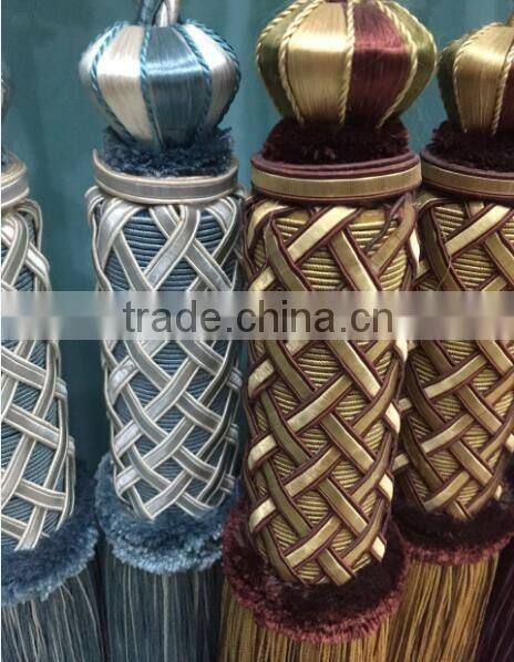 decorative long tassel for curtains