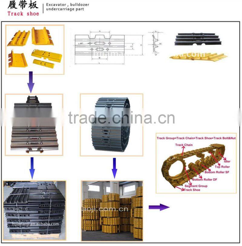 D8N Dozer track shoes assy