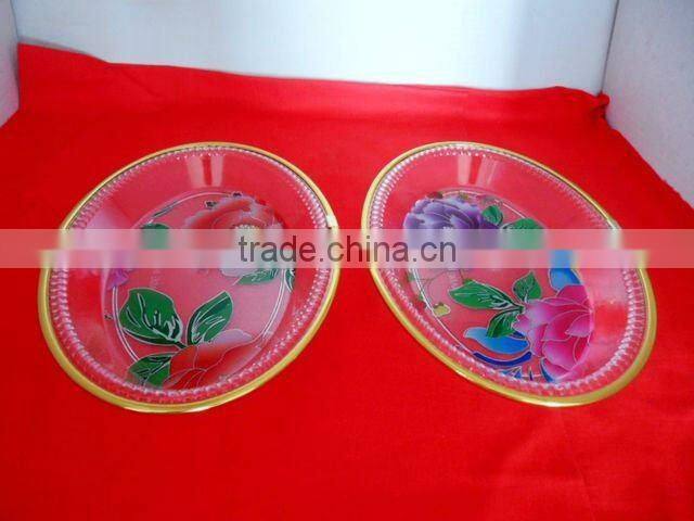 9" Oval plastic Fruit plate