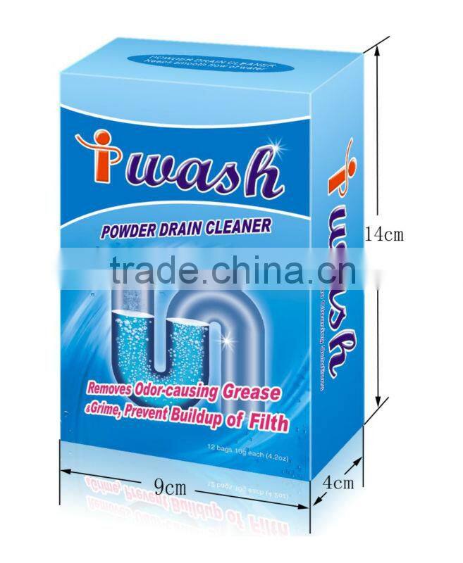 On Promotion Safe-To-Use Concentrated Powder Drain Cleaner 0.35oz*6pcs Do Not Harm Plumbing or Septic Systems