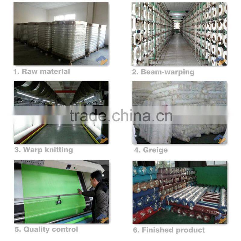 Chinese manufacturer 7*1 100% polyester knitted mesh fabric