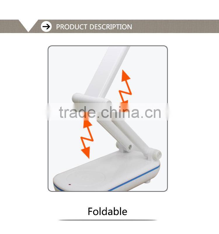 2016 new touch rechargeable reading light led