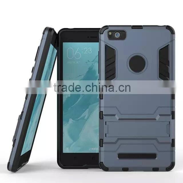 Iron-Bear Stand Rugged Hybrid Armor Phone Case Back Cover For Xiaomi Mi4c