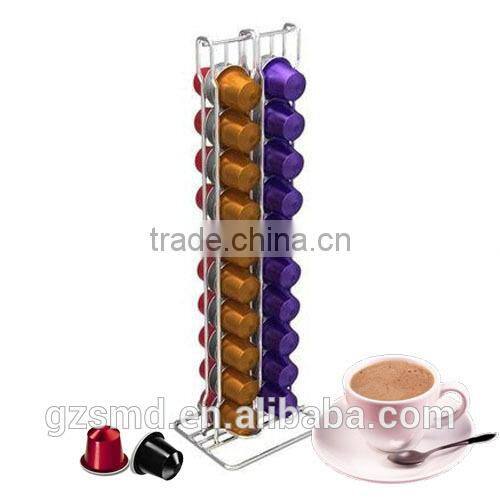 Hot Sale Chrome Wire Double Face Coffee Pod Holder