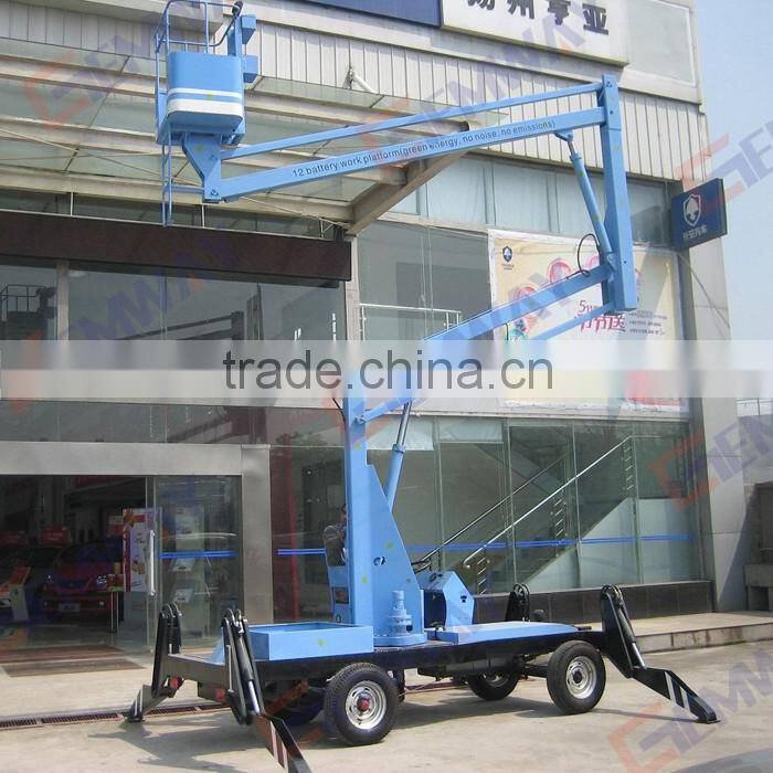 Best price hydraulic articulated folding boom lift