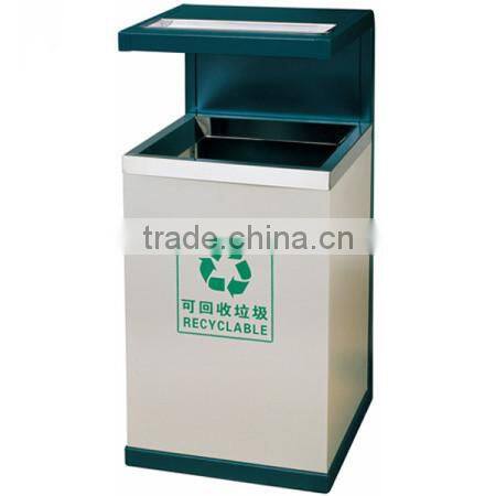 Outdoor Segregated Metal Color Eco-friendly Waste Bin/Garbage Bin/Rubbish Bin