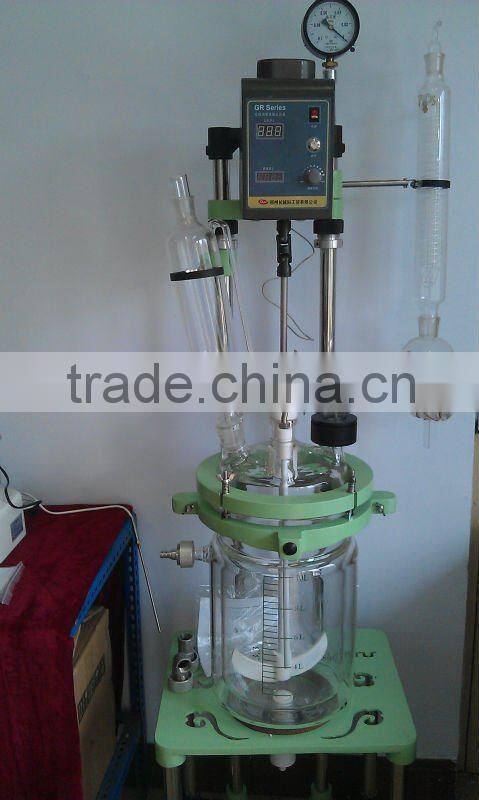 GR series lab reactor in high borosilicate glass