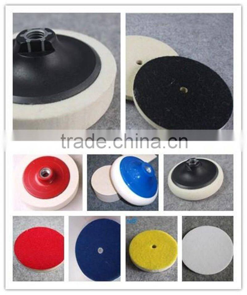 industry polish felt wheel with central hole