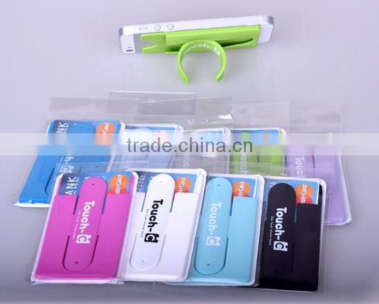 Best promotional gifts card holder attach to the back of smart phone