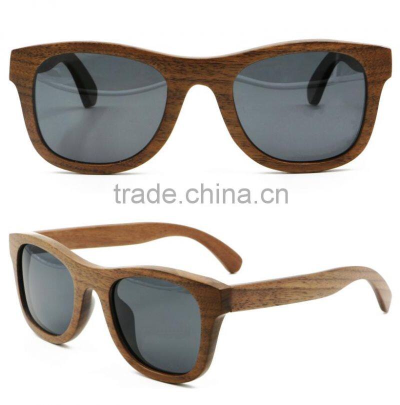 2016 latest designer high quality 100% natural OEM cat3 UV400 US wood sunglasses