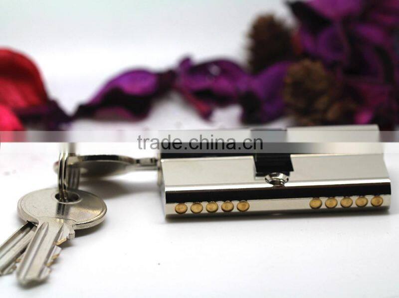 High qulity brass cylinder lock, safe lock cylinder,TRI-CIRCLE high security lock cylinder