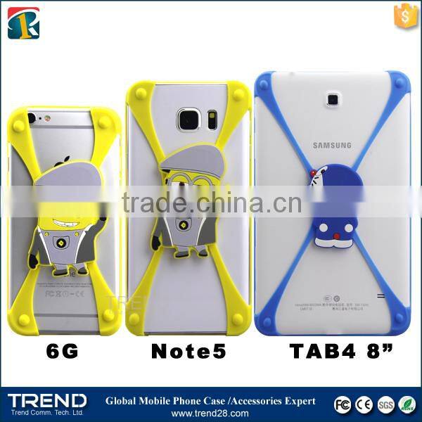 best selling christmas gifts 2016 stand 3d universal silicone bumper case fit for 1~7 inches