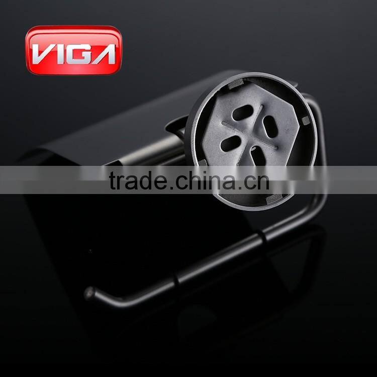 stainless steel toilet paper holder with shelf brush nickel