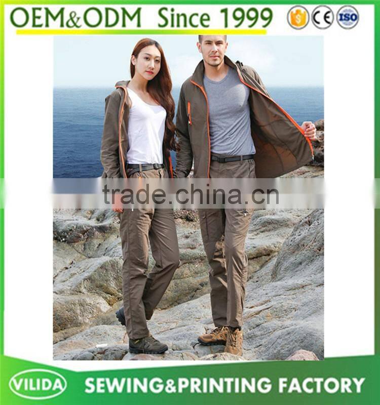 Custom high quality outdoor dry-fit sport tracksuit mountaineering clothing