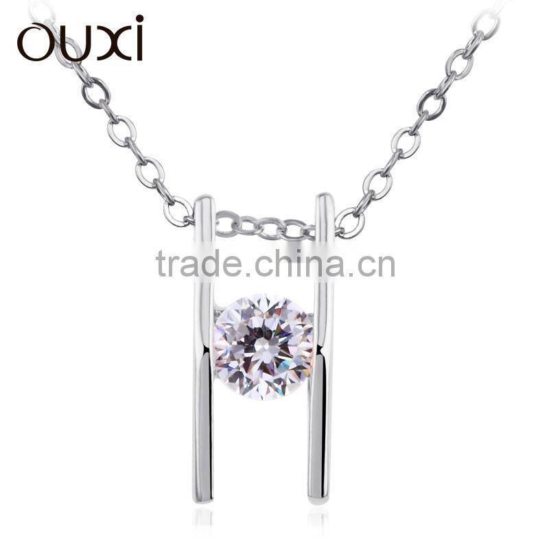 OUXI Fashionable statement necklace made with Austrian crystal 10557/10558