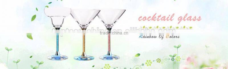 Glass manufacturer promotion wholesale handmade clear glass neck plate with gold, gold wine glass shopping