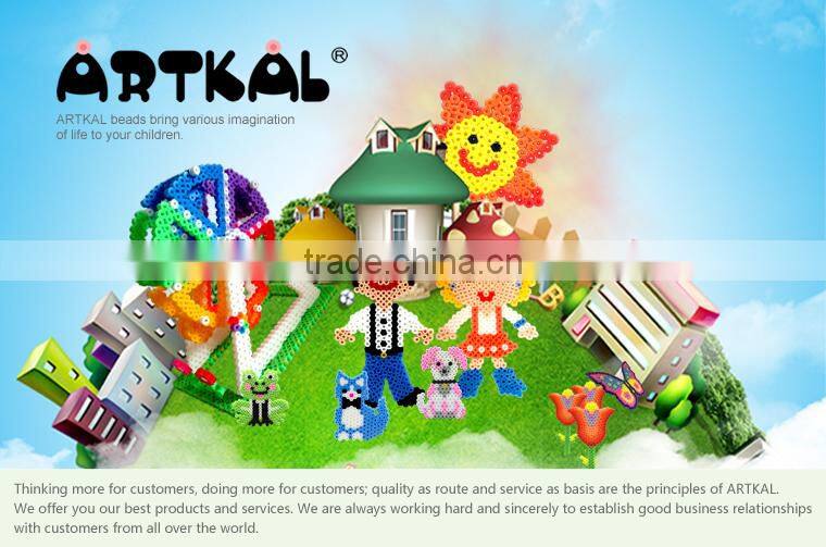 ARTKAL fuse beads 450 beads/box AS124 children intelligent craft toy plastic fuse beads for wholesale