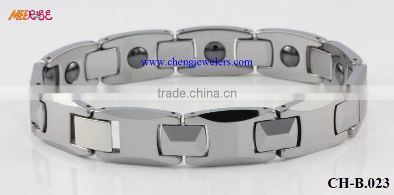 High Quality Hot Fashion 18k Gold Tungsten Bracelets /Gold Magnetic Bracelets