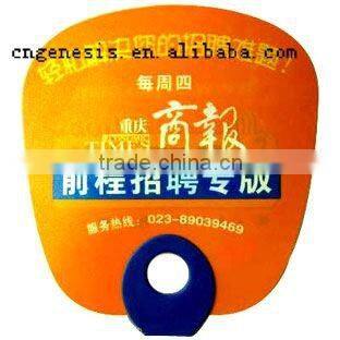 Printing pp hand fan promotion custom cheap advertising fan mini plastic hand fan