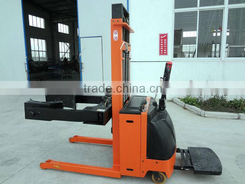 Full electric roll paper lifter pallet truck with pedal