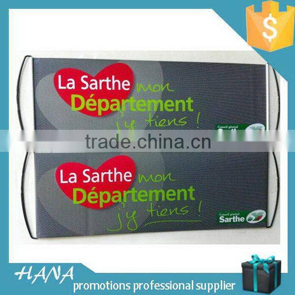 Contemporary stylish hand-held retractable fan banner