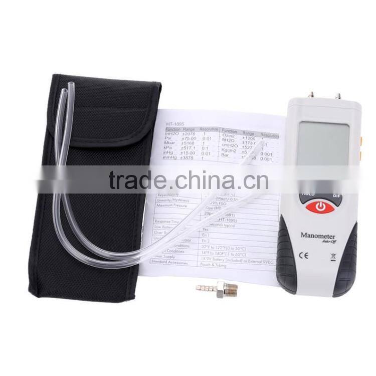 HT-1890 Portable Digital Manometer China Pressure Manometer Pressure Gauge Manometer Price