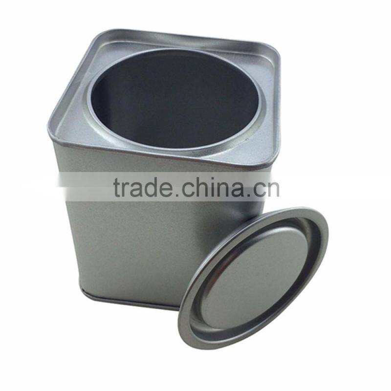 metal material eco friendly square indian spice tin