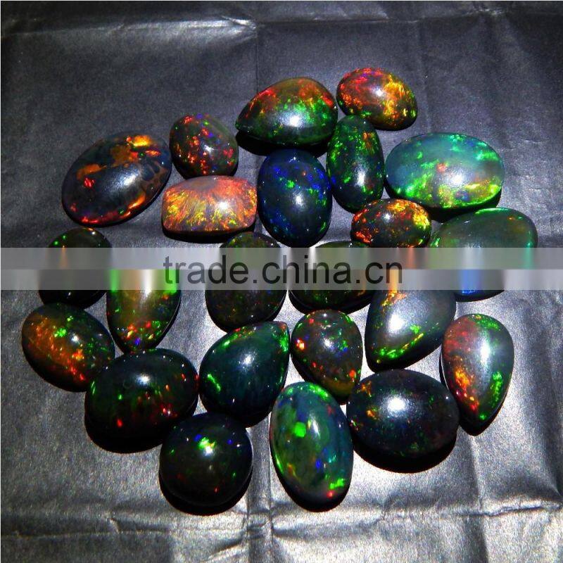 BLACK ETHIOPIAN OPAL NICE RAINBOW FIRE QUALITY LOT