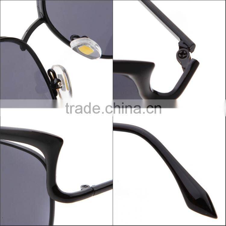 2015 lastest brand cat eye style silkscreen printing for sunglasses