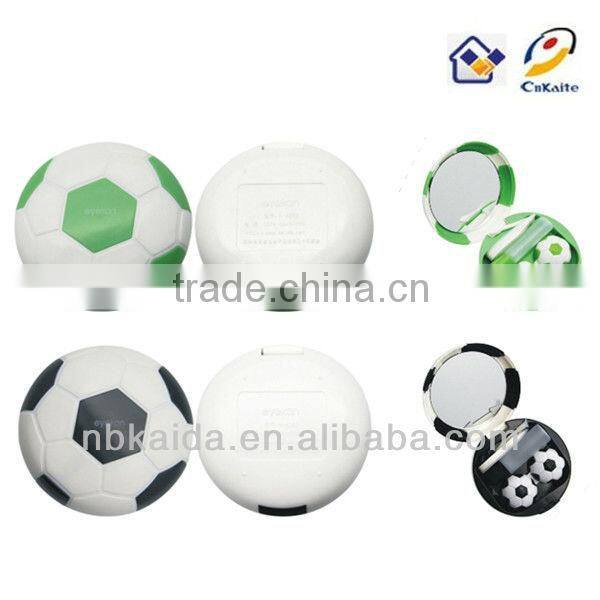 Football led lens holder case for contact lens