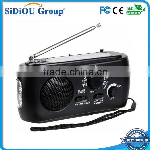 solar dynamo torch radio flashlight with fm radio